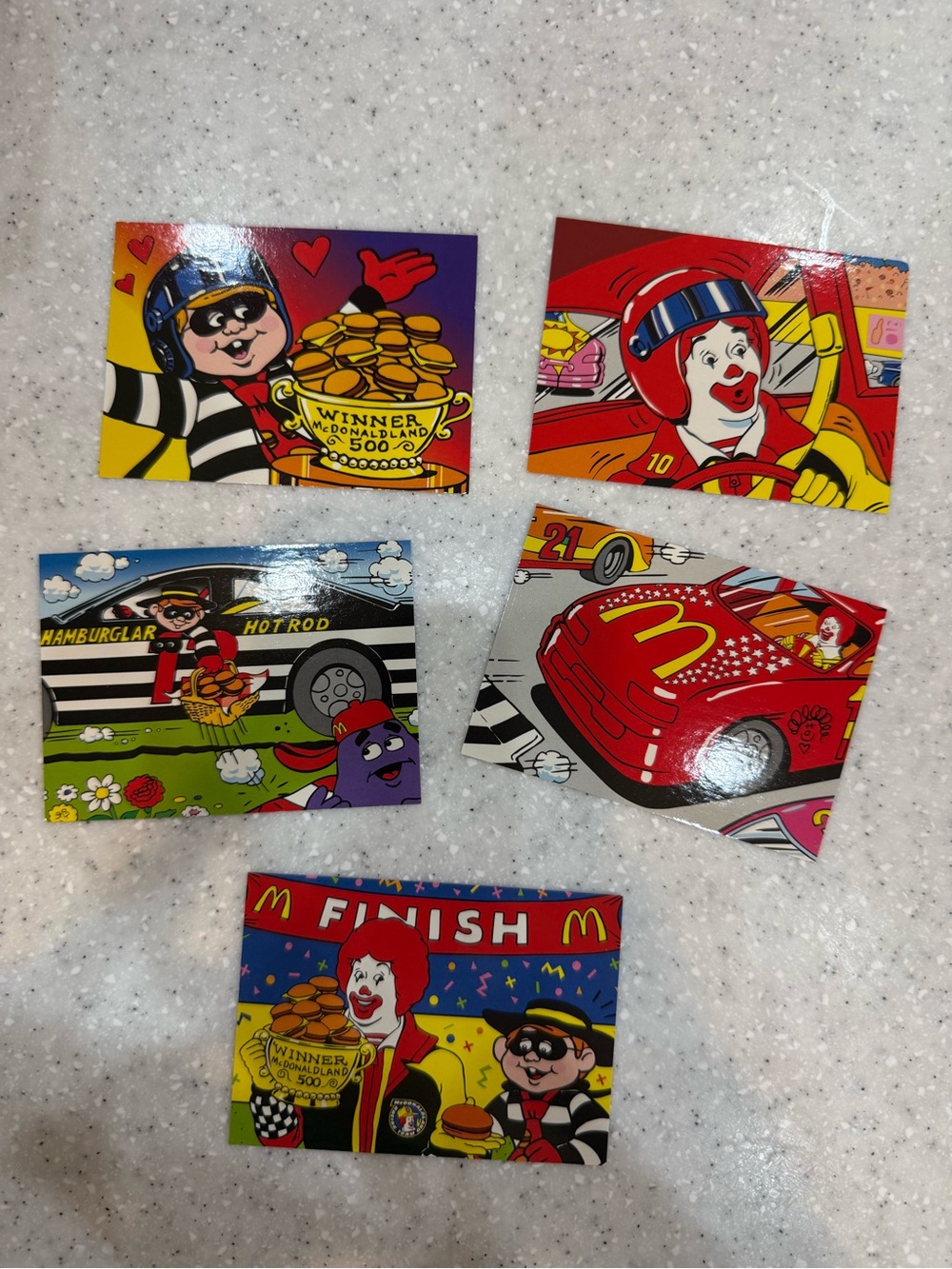 🎉 5 McDonald's trading cards